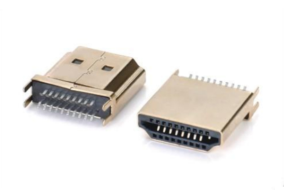 HDMI A TYPE 公頭外殼無(wú)筋?yuàn)A板0.8~1.6(彎端)