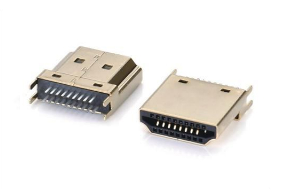 HDMI A TYPE公頭外殼無(wú)筋帶孔夾板0.8~1.6(直端)